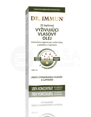 Dr. Immun 25 bylinný Vyživujúci vlasový olej