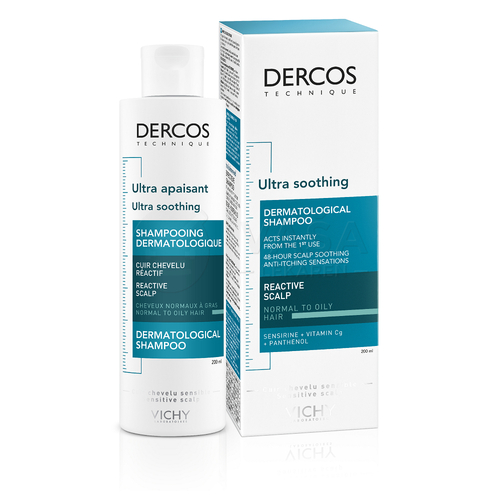 Vichy Dercos Ultra Soothing Ultraupokojujúci šampón na mastné vlasy