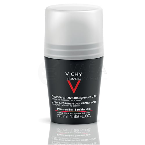 Vichy Homme 72H Roll-on Deodorant proti nadmernému poteniu