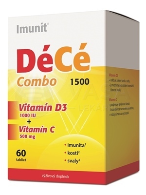Imunit DéCé Combo 1500 (Vitamín D3 1000 IU + vitamín C 500 mg)
