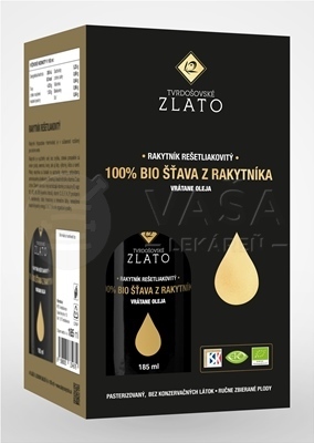 T.zlato 100 % bio Šťava z Rakytníka