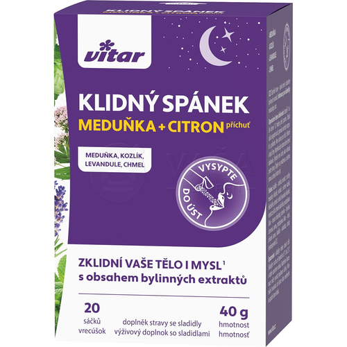 Vitar Klidný spánek Medovka + Citrón