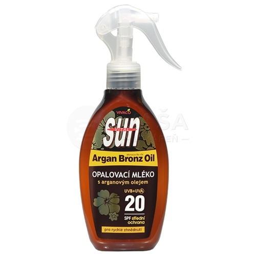 Sun Argan Oil Opaľovacie mlieko SPF20