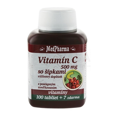 MedPharma Vitamín C 500 mg so šípkami