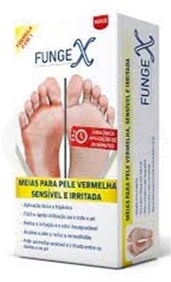 FungeX Jednorazové ponožky na začervenanú, citlivú a podráždenú pokožku