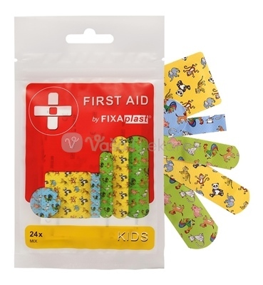 FIXAplast First Aid Kids Mix Náplasť (rôzne veľkosti, tvary a motívy)