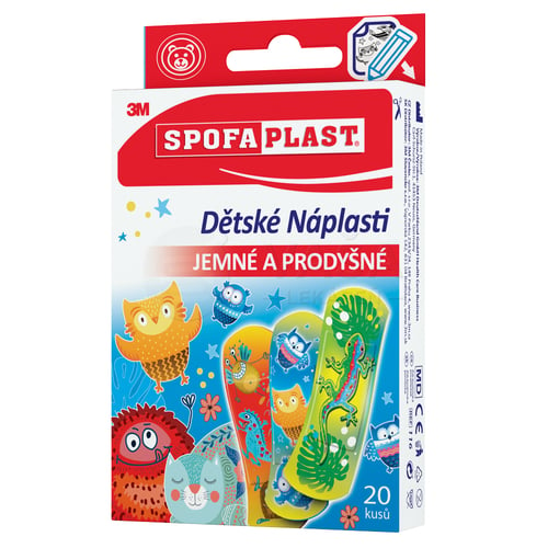 3M SpofaPlast č. 116 Jemné a priedušné detské náplasti (mix veľkostí)