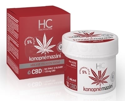 Health Culture Konopné mazanie hrejivé 5% s CBD