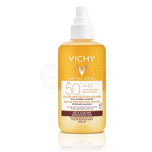 Vichy Capital Soleil sprej na opaľovanie s betakaroténom SPF50