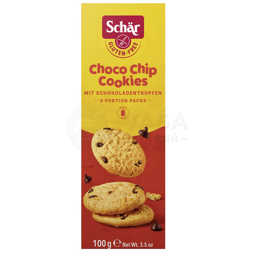 Schär Choco Chip Cookies Bezlepkové sušienky s kúskami čokolády