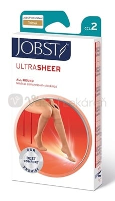 JOBST Ultra Sheer Kompresívne lýtkové pančuchy, II.KT, s otvorenou špičkou, telové, veľ. IV