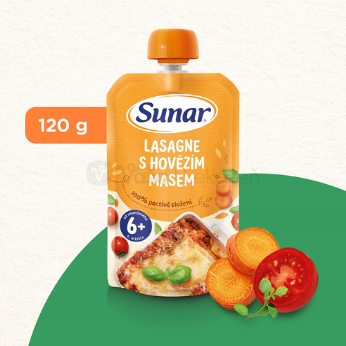 Sunar Príkrm Lasagne s hovädzím mäsom (od ukonč. 6. mesiaca)