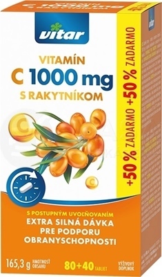 Vitar Vitamín C 1000 mg s rakytníkom