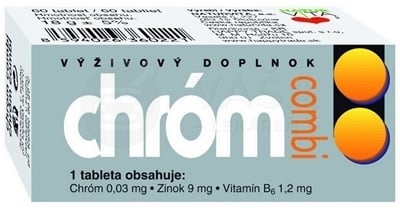 Naturvita Chróm Combi so Zinkom a vitamínom B6