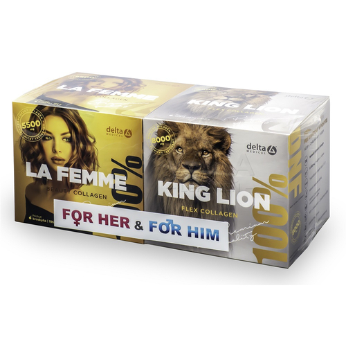 DELTA La Femme Beauty Collagen &amp; King Lion Flex Collagen Set