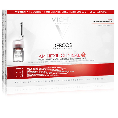 Vichy Dercos Aminexil Clinical 5 Vlasová kúra pre ženy