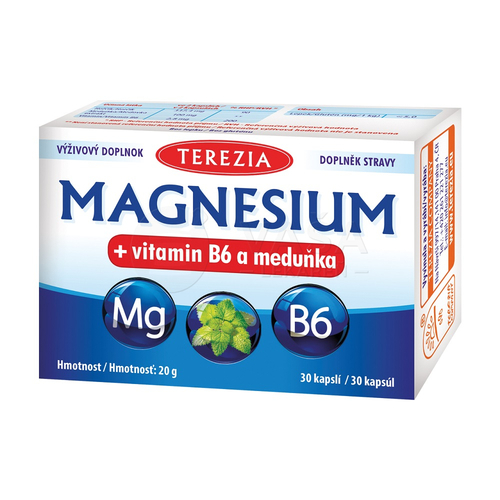 TEREZIA Magnesium + vitamín B6 a medovka