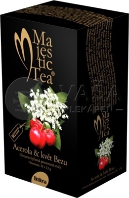 Biogena Majestic Tea Ovocno-bylinný čaj Acerola &amp; kvet Bazy
