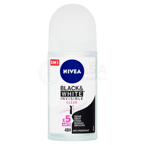 Nivea Black &amp; White Clear 48H Roll-on Antiperspirant