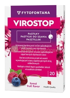 Fytofontana Virostop Pastilky Príchuť lesné ovocie