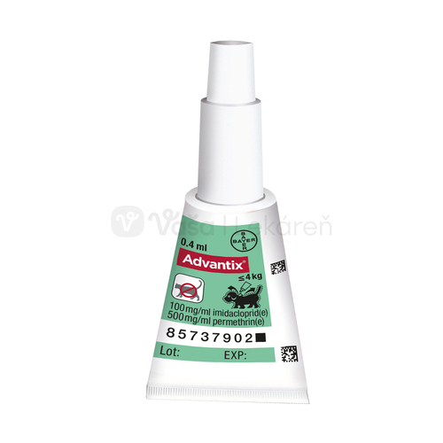 Advantix Spot-on pre psy do 4 kg