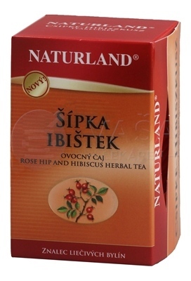 Naturland Ovocný čaj Šípka Ibištek