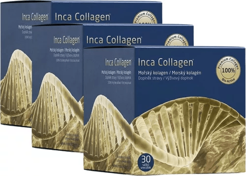 Inca Collagen Hydrolyzovaný rybí kolagén v prášku 3 x 30 vrecúšok