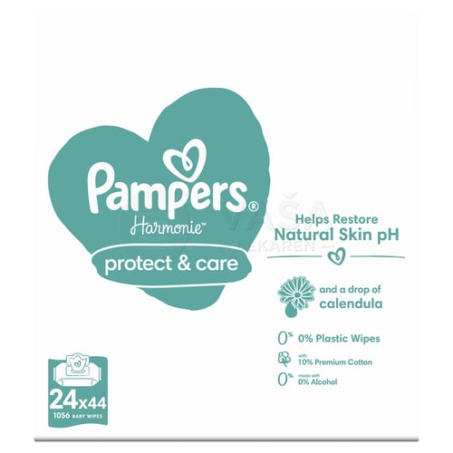 Pampers Harmonie Calendula Vlhčené obrúsky (24 balení)