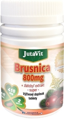 JutaVit Brusnica 800 mg + Zlatobyľ extrakt - super