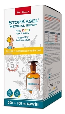 Dr. Weiss Stopkašeľ Medical Sirup od 1 roku