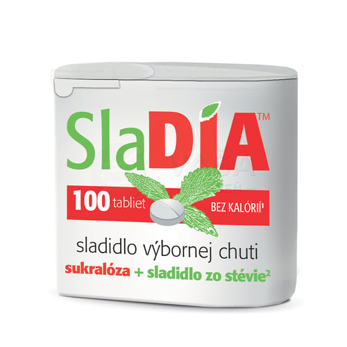 SlaDIA Tabletové sladidlo (sukralóza + sladidlo zo Stevie)