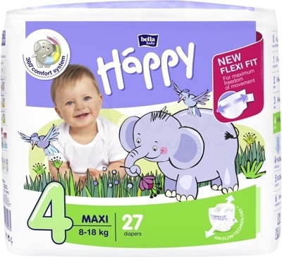 Bella Baby Happy 4 Maxi Detské plienky (8-18 kg)