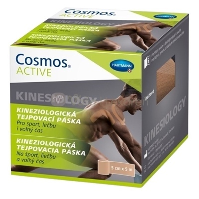 Cosmos Active Kineziologická tejpovacia páska Béžová (5 cm x 5 m)