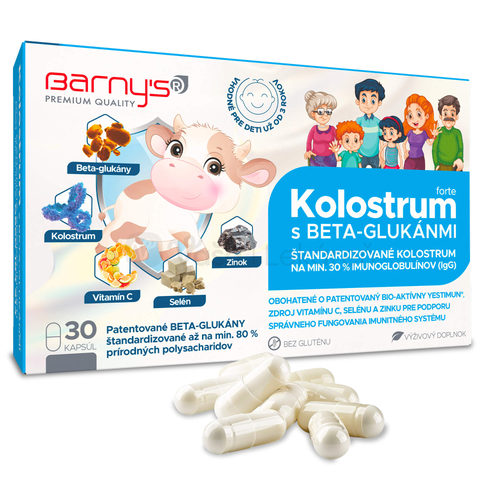 Barny&#039;s Kolostrum s beta-glukánmi Forte