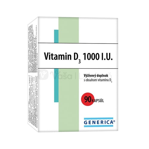 GENERICA Vitamin D3 1000 IU