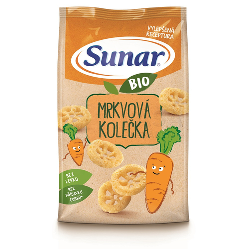 Sunar BIO Detské chrumky Mrkvové kolieska (od ukončeného 12.mesiaca)