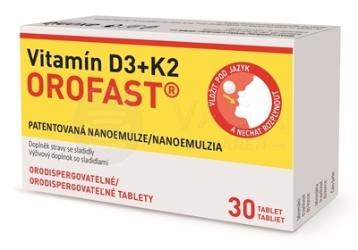Axonia Vitamín D3 + K2 OROFAST