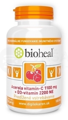 Bioheal (Acerola + Vitamín C 1100 mg + Vitamín D3 2200 NE)