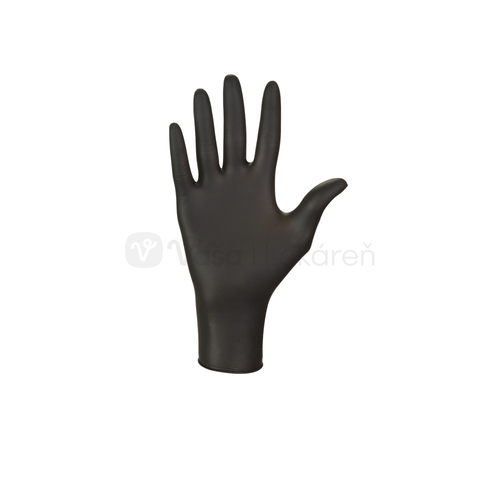 Mercator Rukavice nesterilné, nitrilové, nepúdrované, veľkosť S (čierne)