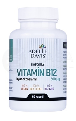 Adelle Davis Vitamín B12 (kyanokobalamín) 500 mcg