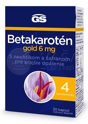 GS Betakarotén gold 6 mg s nechtíkom a šafranom