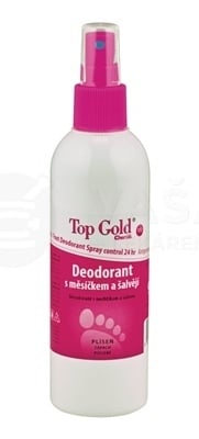 Top Gold Deodorant s nechtíkom a šalviou + Tea Tree Oil