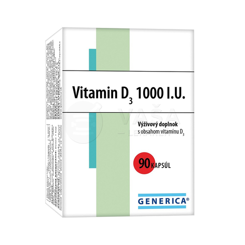GENERICA Vitamin D3 1000 IU