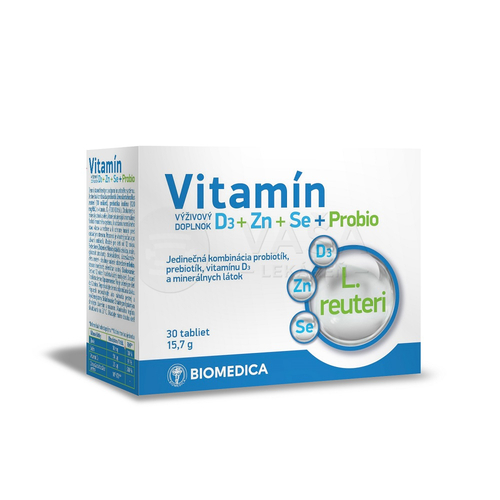 Biomedica Vitamín D3 + Zn + Se + Probio