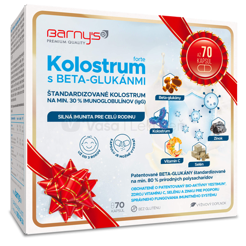 Barny&#039;s Kolostrum s Beta-glukánmi Forte (Vianočné balenie)