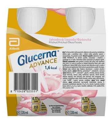 Glucerna Advance 1,6 kcal Jahodová príchuť