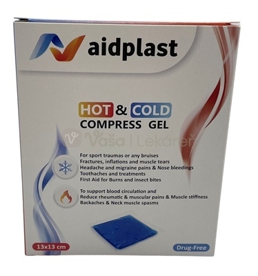 Aidplast Kompresný gélový obklad - teplý, studený (13 x 13 cm)