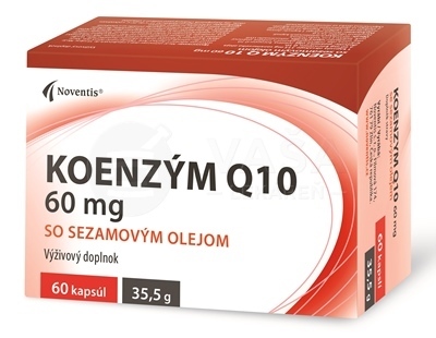 Noventis Koenzým Q10 60 mg so sezamovým olejom