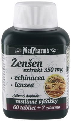 MedPharma Ženšen 350 mg + Echinacea + Leuzea