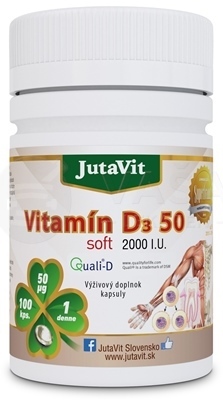 JutaVit Vitamín D3 50 Soft